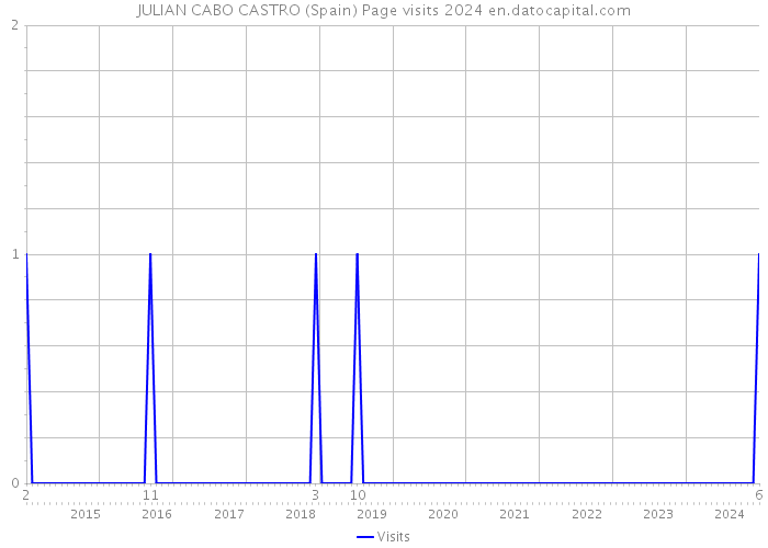 JULIAN CABO CASTRO (Spain) Page visits 2024 