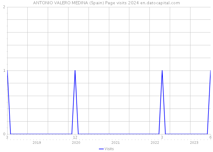 ANTONIO VALERO MEDINA (Spain) Page visits 2024 
