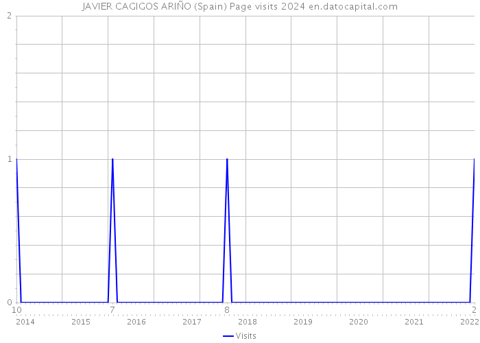 JAVIER CAGIGOS ARIÑO (Spain) Page visits 2024 