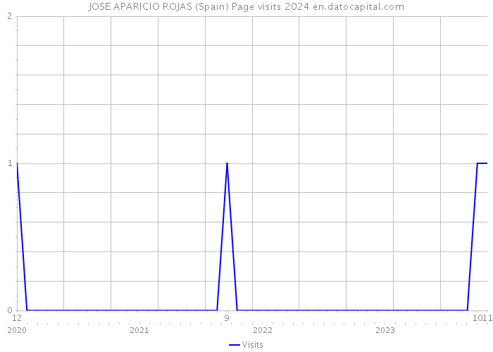 JOSE APARICIO ROJAS (Spain) Page visits 2024 