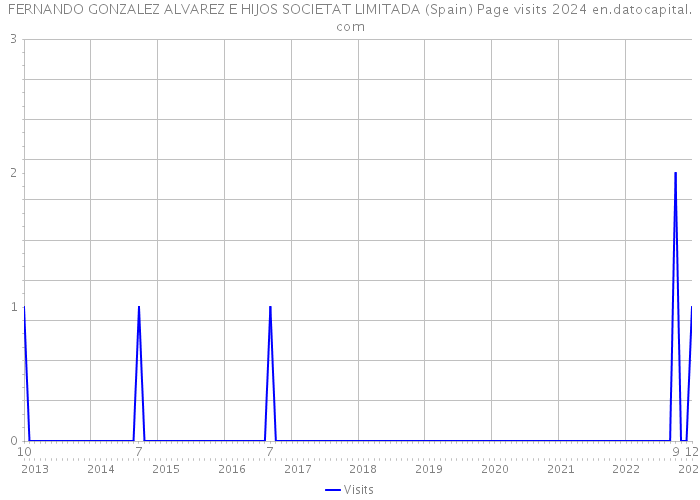FERNANDO GONZALEZ ALVAREZ E HIJOS SOCIETAT LIMITADA (Spain) Page visits 2024 