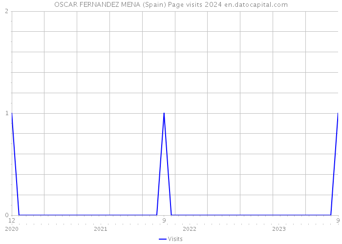 OSCAR FERNANDEZ MENA (Spain) Page visits 2024 