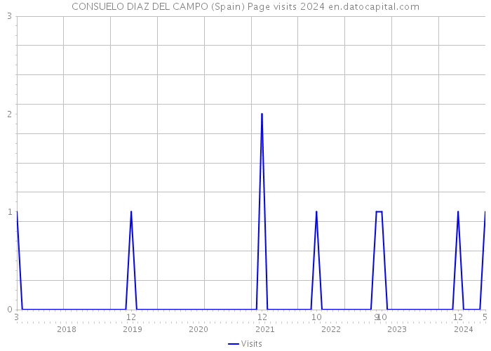 CONSUELO DIAZ DEL CAMPO (Spain) Page visits 2024 