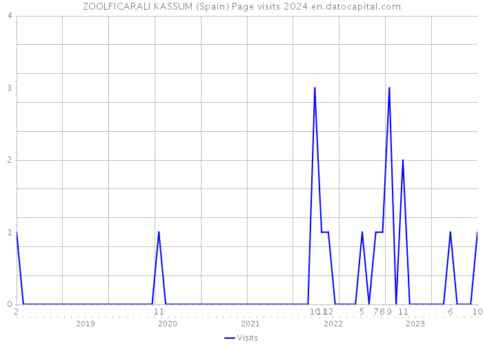 ZOOLFICARALI KASSUM (Spain) Page visits 2024 