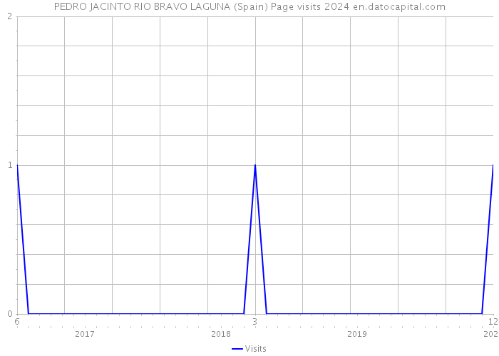 PEDRO JACINTO RIO BRAVO LAGUNA (Spain) Page visits 2024 