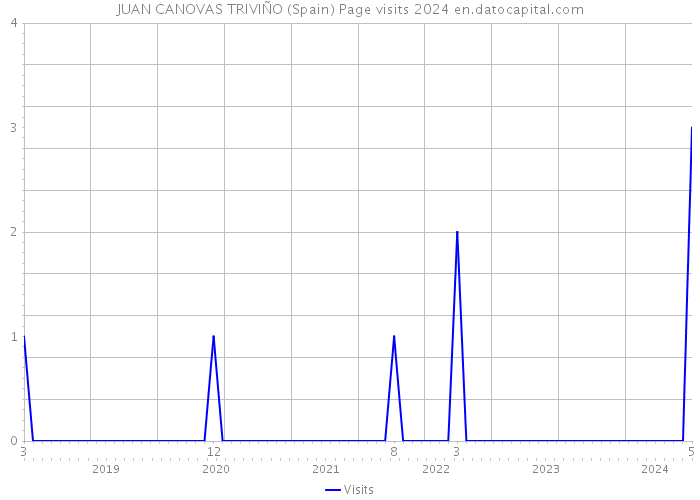 JUAN CANOVAS TRIVIÑO (Spain) Page visits 2024 