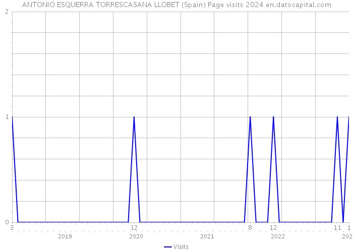 ANTONIO ESQUERRA TORRESCASANA LLOBET (Spain) Page visits 2024 