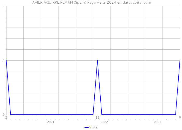 JAVIER AGUIRRE PEMAN (Spain) Page visits 2024 