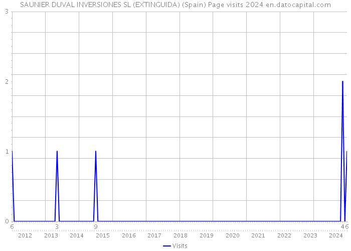 SAUNIER DUVAL INVERSIONES SL (EXTINGUIDA) (Spain) Page visits 2024 
