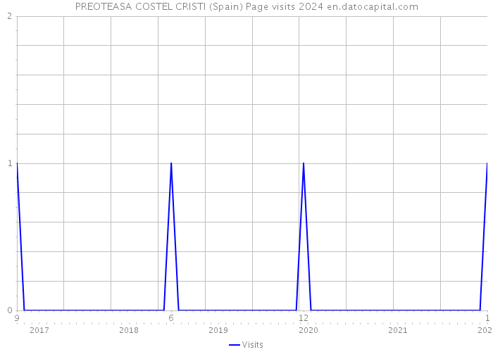 PREOTEASA COSTEL CRISTI (Spain) Page visits 2024 