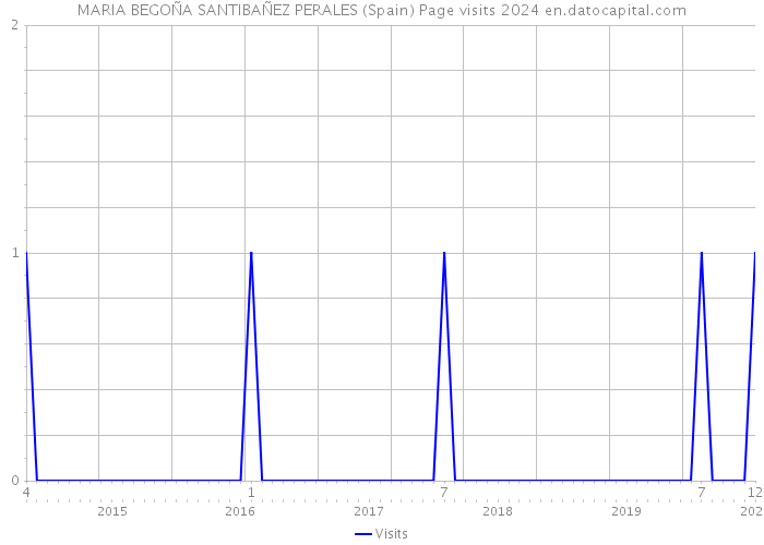 MARIA BEGOÑA SANTIBAÑEZ PERALES (Spain) Page visits 2024 