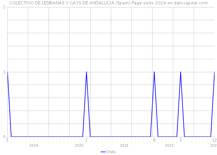 COLECTIVO DE LESBIANAS Y GAYS DE ANDALUCIA (Spain) Page visits 2024 