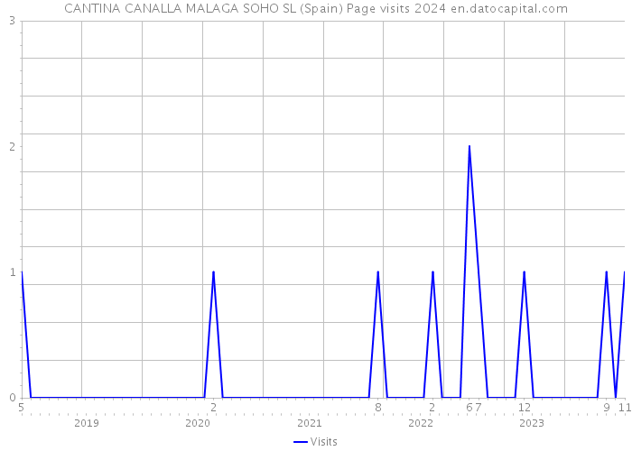 CANTINA CANALLA MALAGA SOHO SL (Spain) Page visits 2024 