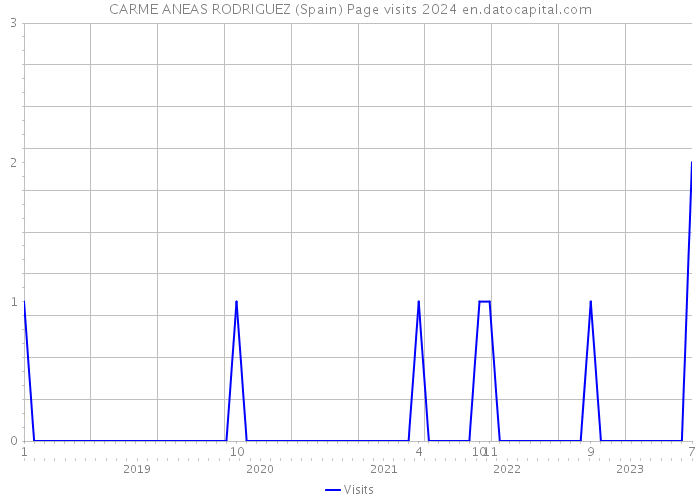 CARME ANEAS RODRIGUEZ (Spain) Page visits 2024 