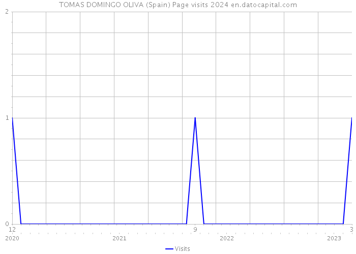 TOMAS DOMINGO OLIVA (Spain) Page visits 2024 