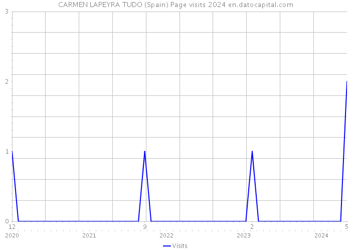 CARMEN LAPEYRA TUDO (Spain) Page visits 2024 