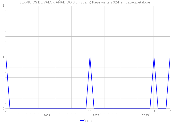 SERVICIOS DE VALOR AÑADIDO S.L. (Spain) Page visits 2024 
