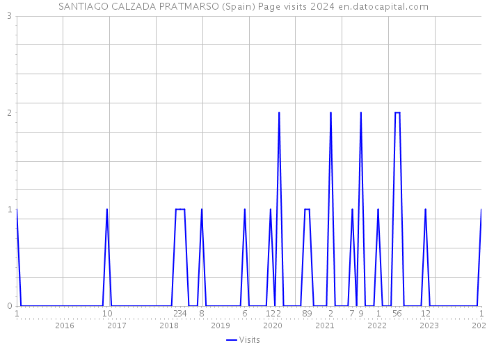 SANTIAGO CALZADA PRATMARSO (Spain) Page visits 2024 