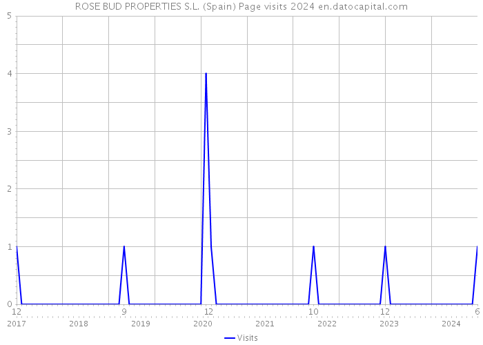 ROSE BUD PROPERTIES S.L. (Spain) Page visits 2024 