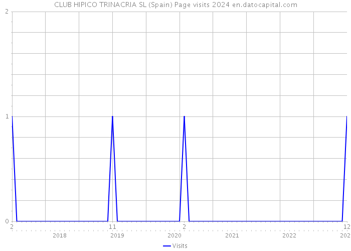 CLUB HIPICO TRINACRIA SL (Spain) Page visits 2024 