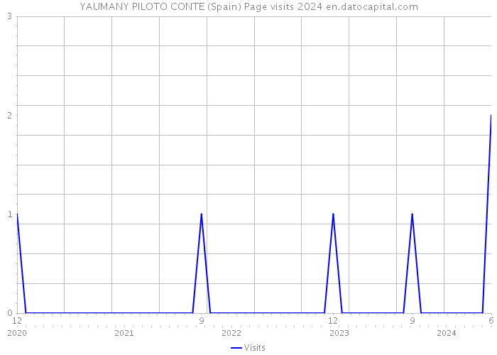 YAUMANY PILOTO CONTE (Spain) Page visits 2024 