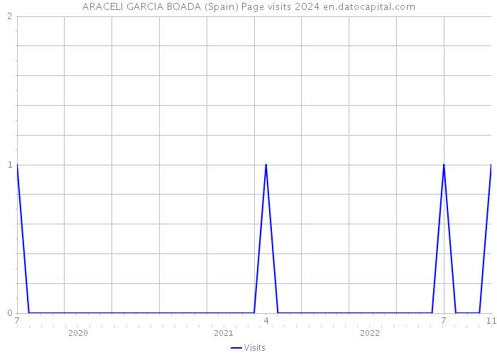 ARACELI GARCIA BOADA (Spain) Page visits 2024 