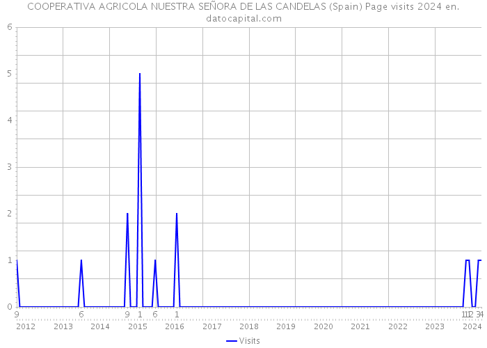 COOPERATIVA AGRICOLA NUESTRA SEÑORA DE LAS CANDELAS (Spain) Page visits 2024 