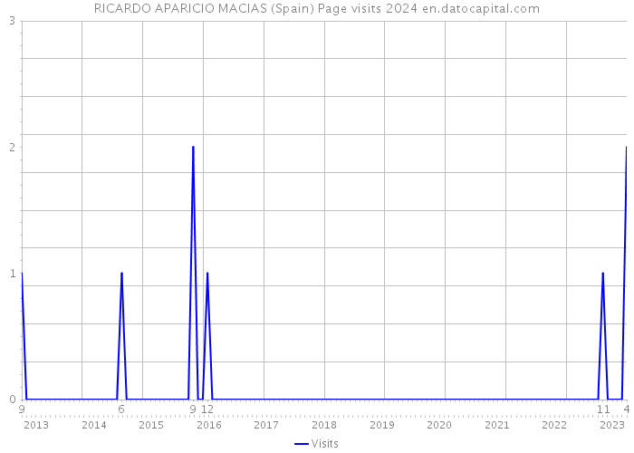 RICARDO APARICIO MACIAS (Spain) Page visits 2024 