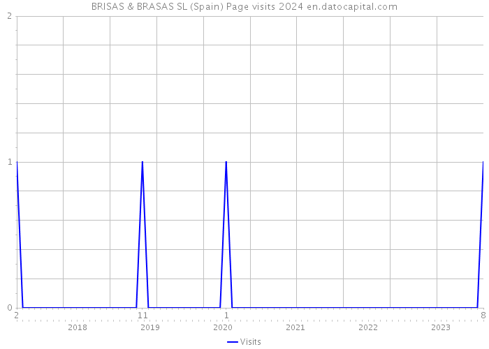 BRISAS & BRASAS SL (Spain) Page visits 2024 