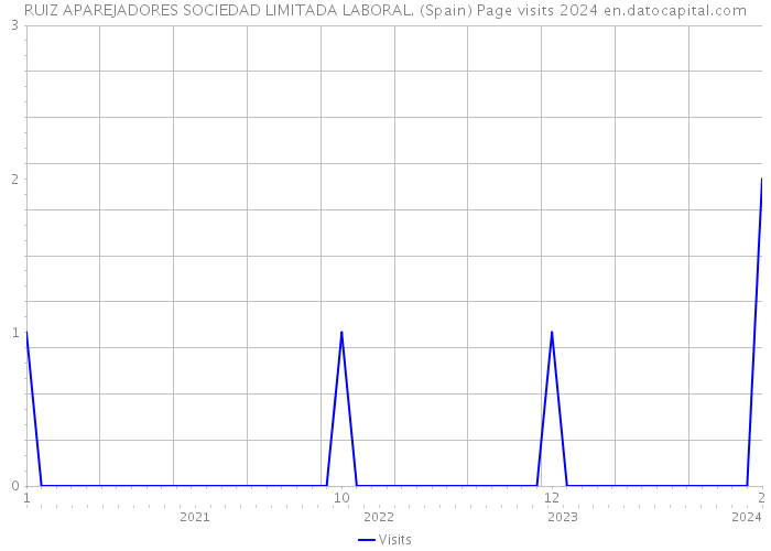 RUIZ APAREJADORES SOCIEDAD LIMITADA LABORAL. (Spain) Page visits 2024 