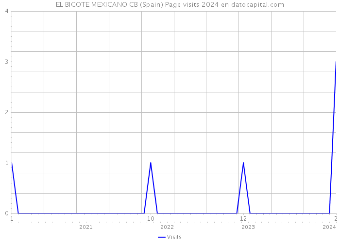 EL BIGOTE MEXICANO CB (Spain) Page visits 2024 