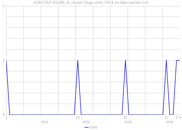AGRICOLA SOLER, SL (Spain) Page visits 2024 