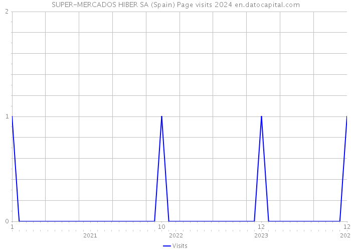 SUPER-MERCADOS HIBER SA (Spain) Page visits 2024 