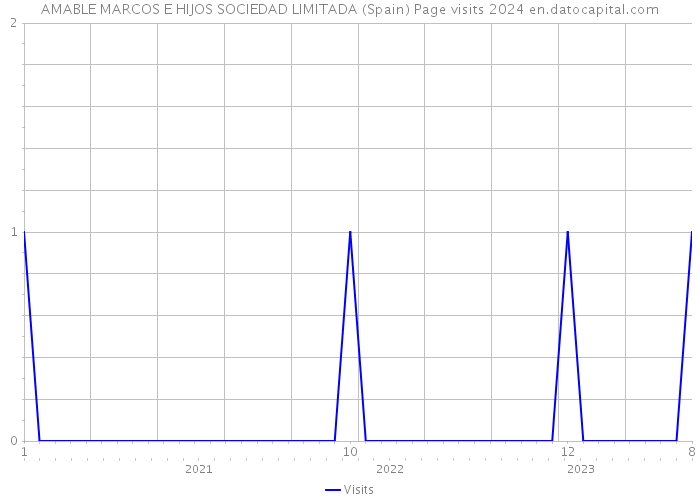 AMABLE MARCOS E HIJOS SOCIEDAD LIMITADA (Spain) Page visits 2024 