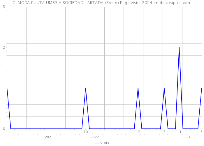 C. MORA PUNTA UMBRIA SOCIEDAD LIMITADA (Spain) Page visits 2024 