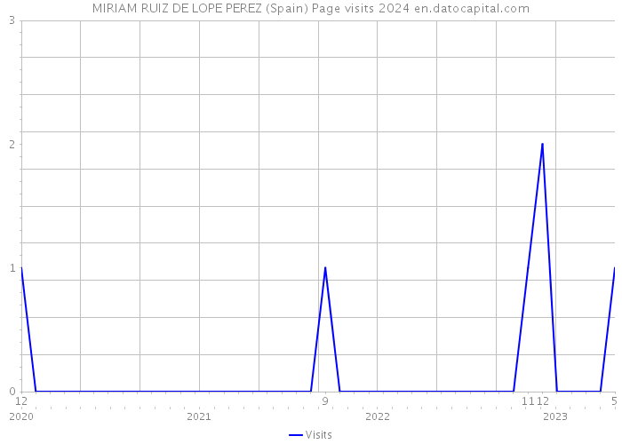 MIRIAM RUIZ DE LOPE PEREZ (Spain) Page visits 2024 