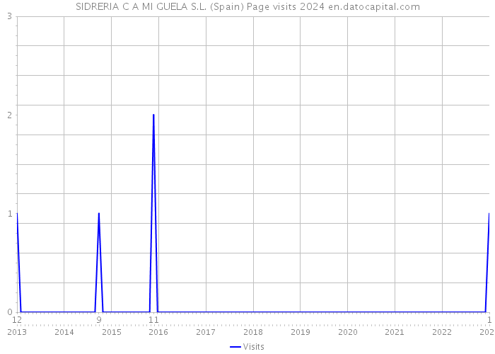 SIDRERIA C A MI GUELA S.L. (Spain) Page visits 2024 