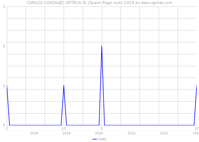 CARLOS GONZALEZ ORTEGA SL (Spain) Page visits 2024 