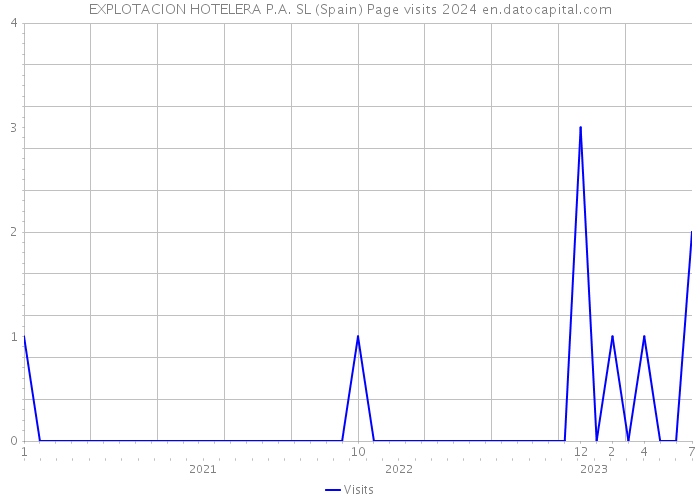 EXPLOTACION HOTELERA P.A. SL (Spain) Page visits 2024 