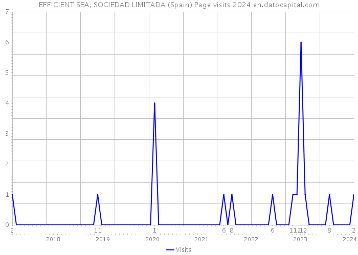 EFFICIENT SEA, SOCIEDAD LIMITADA (Spain) Page visits 2024 