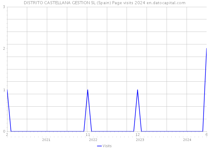 DISTRITO CASTELLANA GESTION SL (Spain) Page visits 2024 