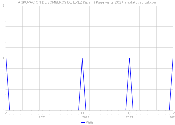AGRUPACION DE BOMBEROS DE JEREZ (Spain) Page visits 2024 