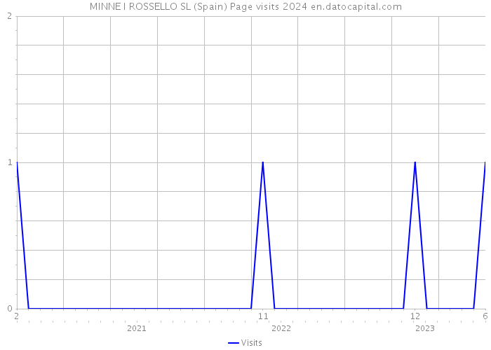 MINNE I ROSSELLO SL (Spain) Page visits 2024 