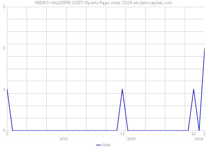 PEDRO VALLESPIR GOST (Spain) Page visits 2024 