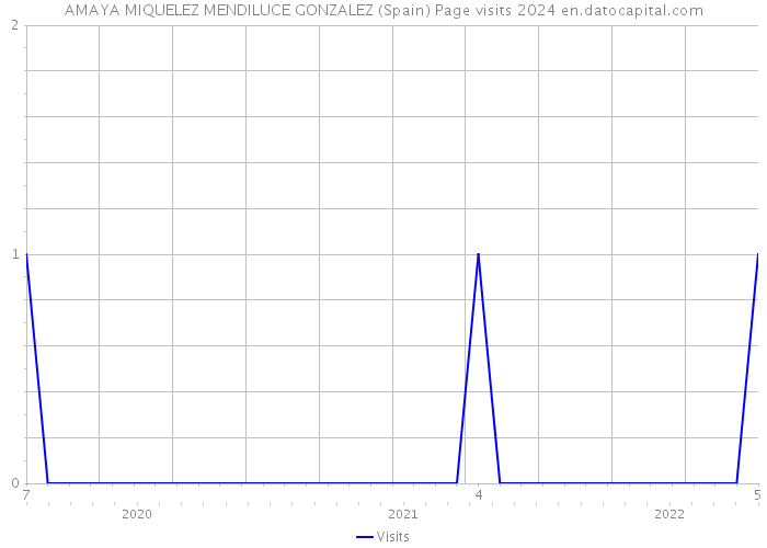 AMAYA MIQUELEZ MENDILUCE GONZALEZ (Spain) Page visits 2024 