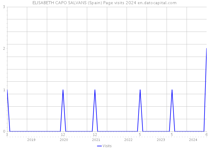 ELISABETH CAPO SALVANS (Spain) Page visits 2024 