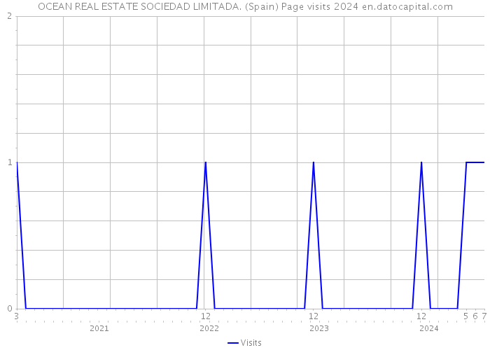 OCEAN REAL ESTATE SOCIEDAD LIMITADA. (Spain) Page visits 2024 