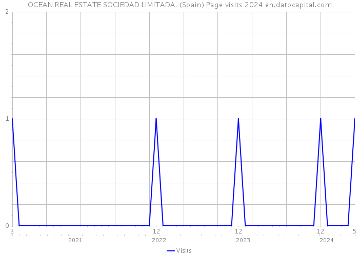 OCEAN REAL ESTATE SOCIEDAD LIMITADA. (Spain) Page visits 2024 