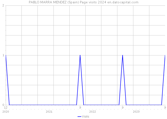 PABLO MARRA MENDEZ (Spain) Page visits 2024 
