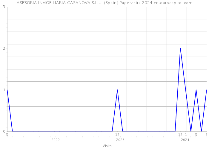 ASESORIA INMOBILIARIA CASANOVA S.L.U. (Spain) Page visits 2024 